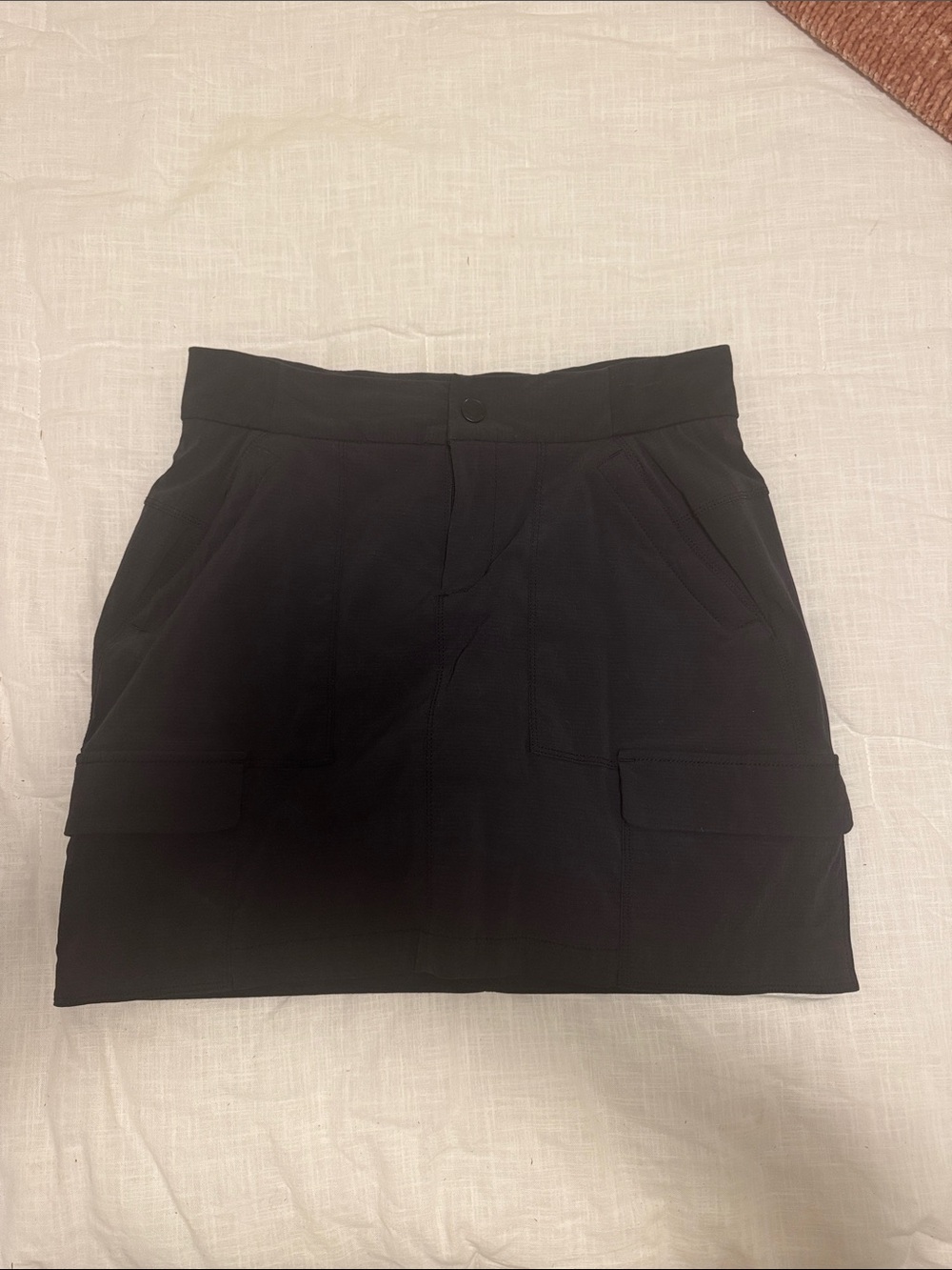 Athleta Black Cargo Mini Skirt